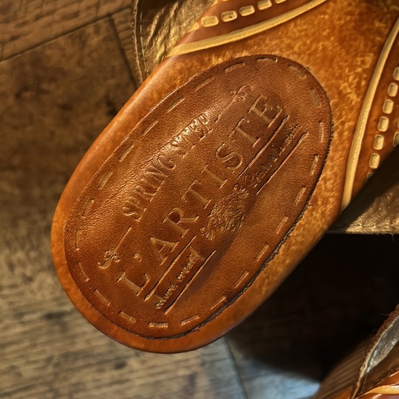 L'Artiste Spring Step Womens Lona Floral Heels Sandal - Picture 3 of 7